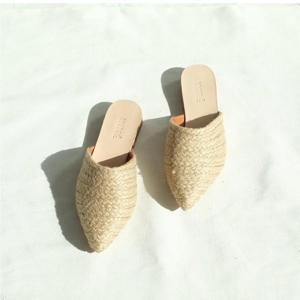Woven Slip-On Abaca Mules